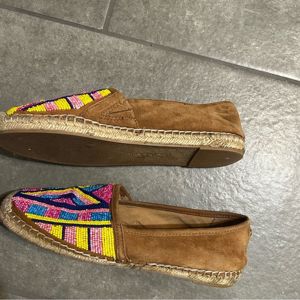 Sam Edelman Maris Vibrant Beaded Suede Espadrille Flats Women’s Shoe Size 7.5 - Picture 6 of 10